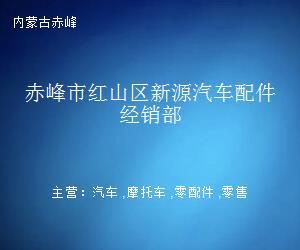 赤峰市红山区新源汽车配件经销部